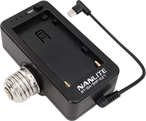 Nanlite NPF Battery Adapter with E27 Head