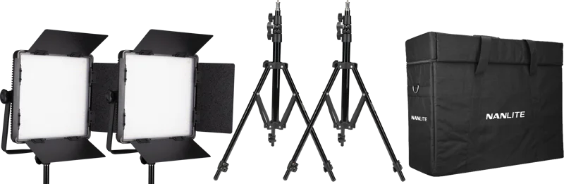 Nanlite Kit Nanlite 2 light kit 600CSA w/Carry case & Light stand