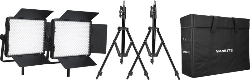 Nanlite Kit Nanlite 2 light kit 900CSA w/Carry case & Light stand