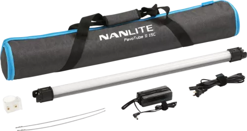 Nanlite Pavotube II 15C LED RGBWW Tube Light 1 Light Kit