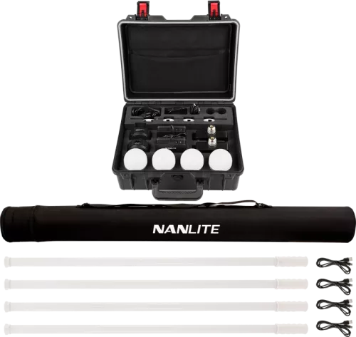 Nanlite Kit Nanlite Pavotube T8-7X-4 Light kit  & Pavobulb 10C 4 Bulb kit