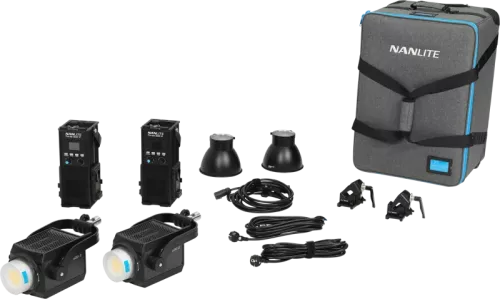 Nanlite Forza 500 II 2 Kit LED Spot Light with Trolley Case