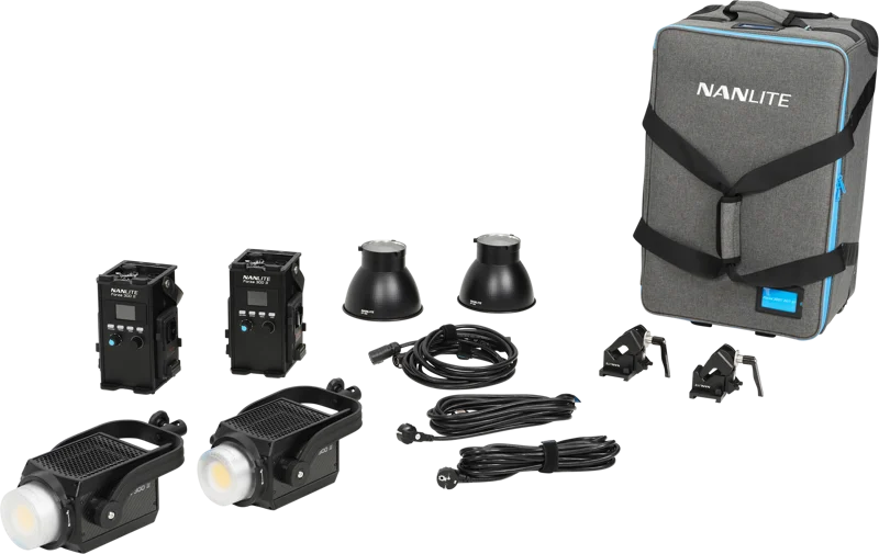 Nanlite Forza 300 II 2 Kit LED Spot Light with Trolley Case