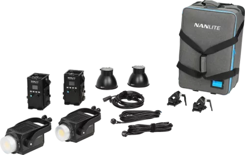 Nanlite Forza 300 II 2 Kit LED Spot Light with Trolley Case