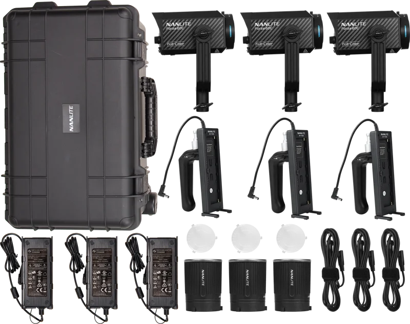 Nanlite Forza 60C RGBLAC led 3 Light kit