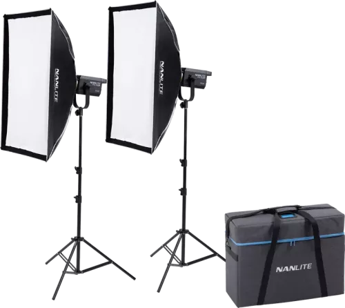 Nanlite FS-200B Bi-Colour 2 light kit with stand