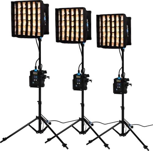 Nanlite PavoSlim 60B LED Panel  3-Light Kit With Stand