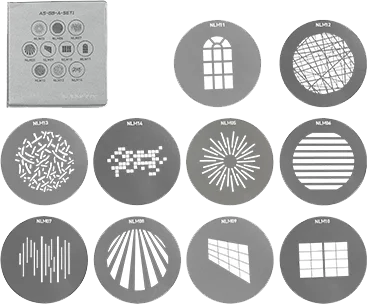 Nanlux NL Mount Projection Attachment GOBO Set 1