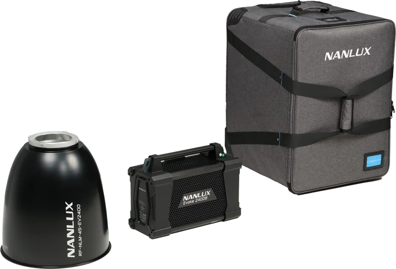 Nanlux Evoke 2400B Spot Light with 45° Reflector in soft bag