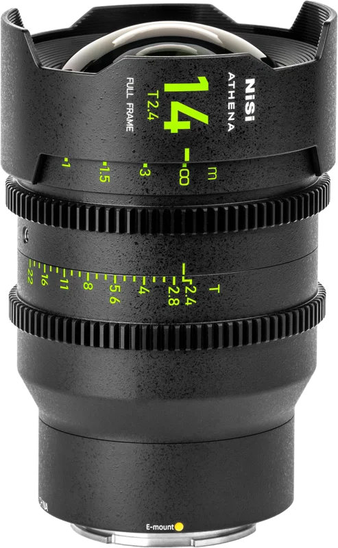 NiSi Cine Lens Athena Prime 14mm T2.4 E-Mount (Without Drop-in Filter)