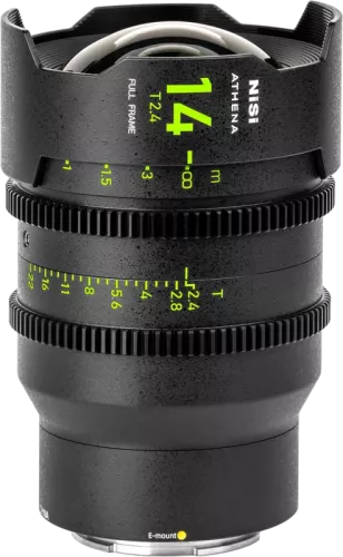 NiSi Cine Lens Athena Prime 14mm T2.4 E-Mount (Without Drop-in Filter)