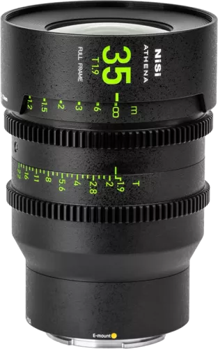 NiSi Cine Lens Athena Prime 35mm T1.9 E-Mount (Without Drop-in Filter)