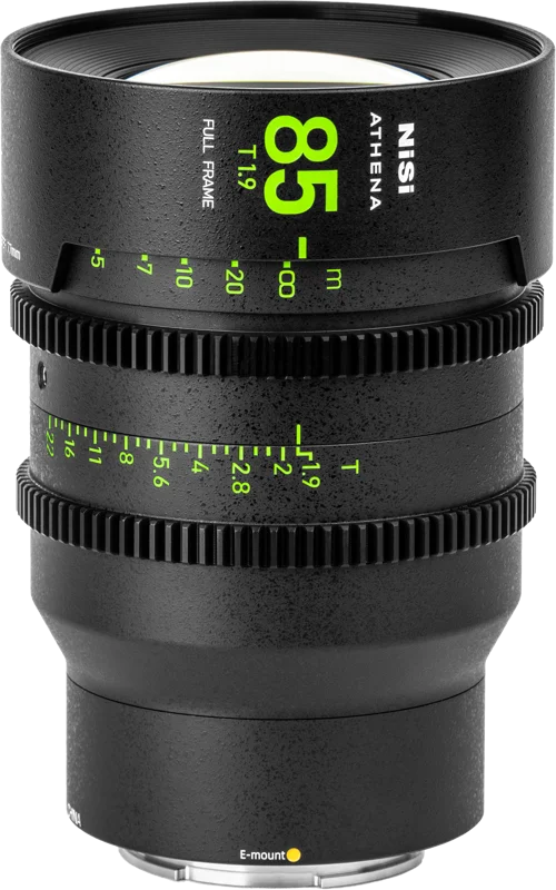 NiSi Cine Lens Athena Prime 85mm T1.9 E-Mount (Without Drop-in Filter)