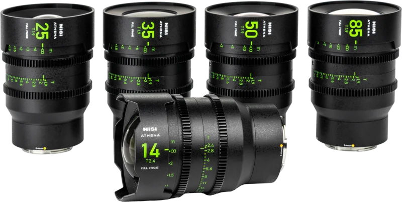 NiSi Cine Lens Set Athena Prime E-Mount (Without Drop-In Filter)