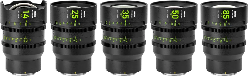 NiSi Cine Lens Set Athena Prime E-Mount (Without Drop-In Filter)