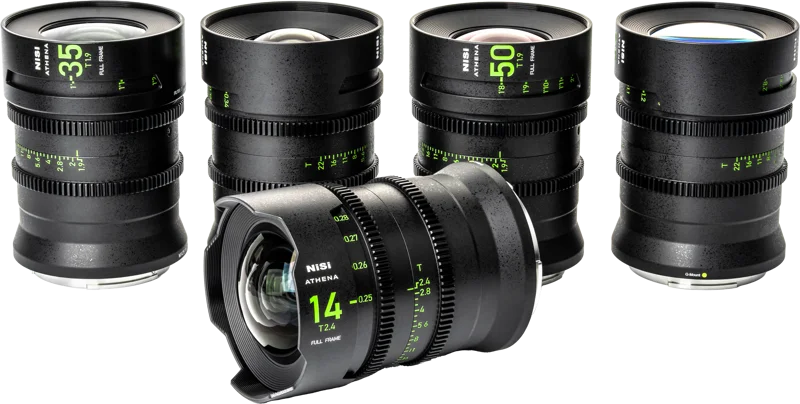 NiSi Cine Lens Set Athena Prime Fuji G-Mount (Without Drop-In Filter)