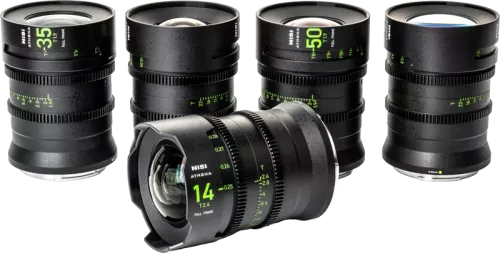 NiSi Cine Lens Set Athena Prime Fuji G-Mount (Without Drop-In Filter)