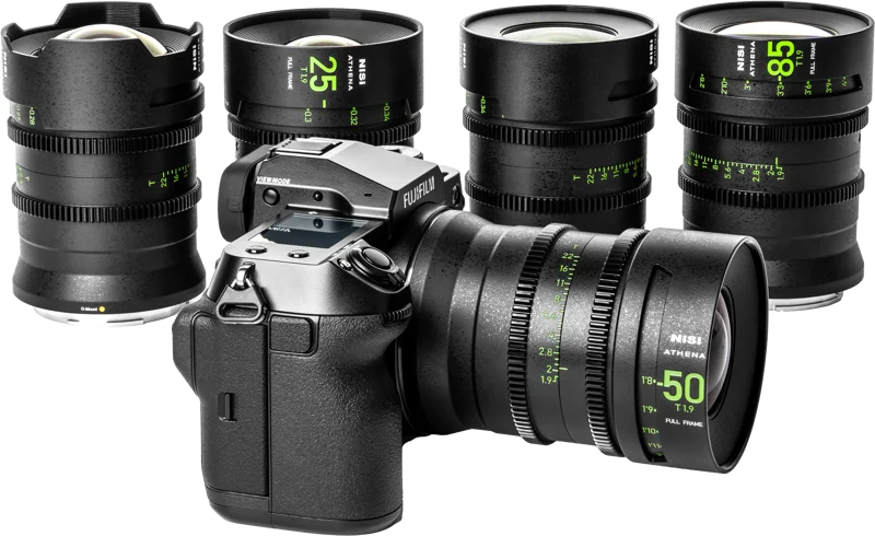 NiSi Cine Lens Set Athena Prime Fuji G-Mount (Without Drop-In Filter)