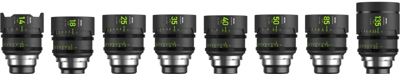 NiSi Cine Lens Set Athena Prime Master (8 Lenses) E-Mount