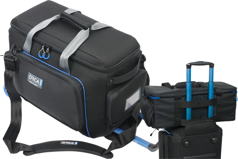 Orca OR-510 Classic Shoulder Bag Medium w Built-in Trolley // Kit with free OR-128 Medium Case