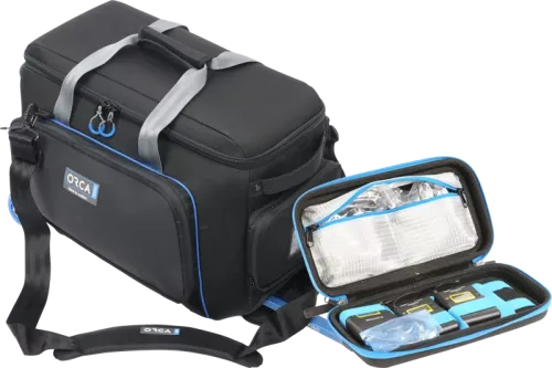 Orca OR-510 Classic Shoulder Bag Medium w Built-in Trolley // Kit with freeOR-655 Hardshell Acc Bag