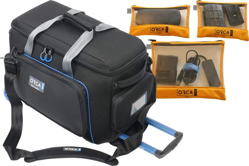 Orca OR-510 Classic Shoulder Bag Medium w Built-in Trolley // Kit with free OR-599 pouch kit