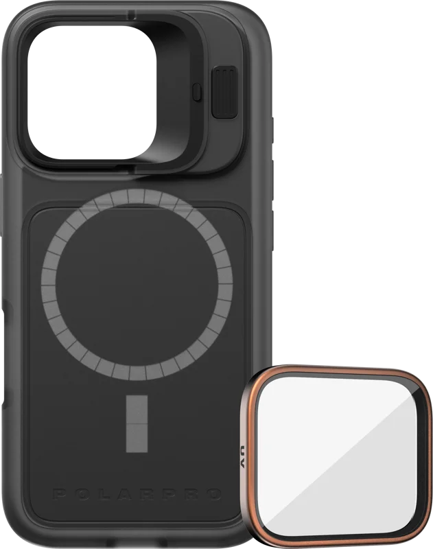 PolarPro Kit - LiteChaser iPhone 16 Pro Base Case Black + UV Filter