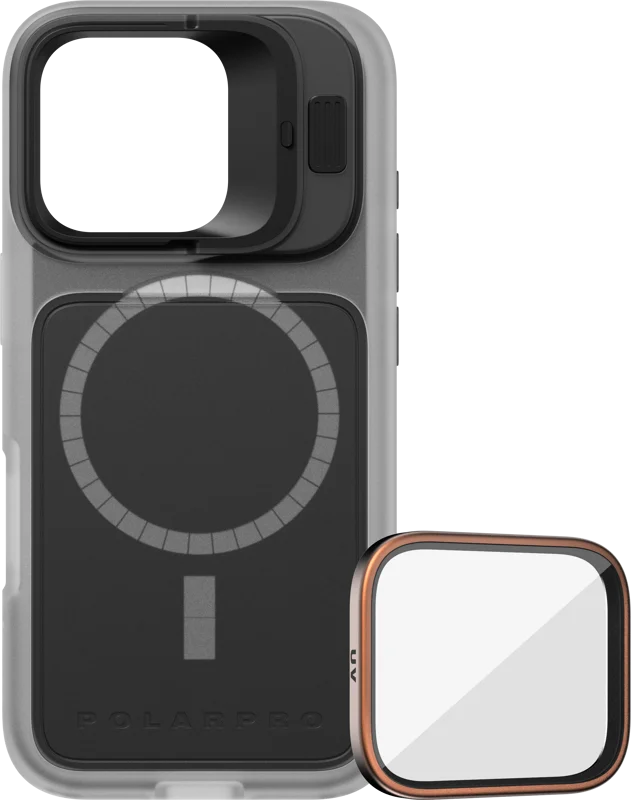 PolarPro Kit - LiteChaser iPhone 16 Pro Base Case Clear + UV Filter