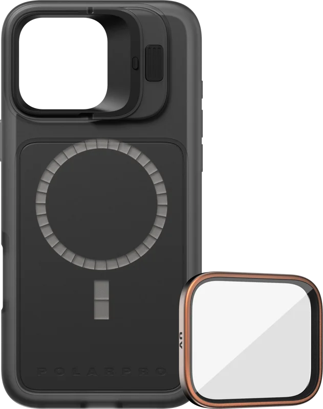 PolarPro Kit - LiteChaser iPhone 16 Pro Max Base Case Black + UV Filter