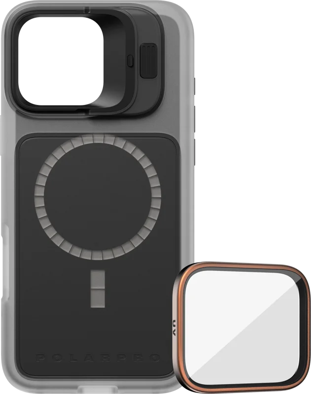 PolarPro Kit - LiteChaser iPhone 16 Pro Max Base Case Clear + UV Filter