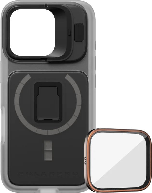 PolarPro Kit - LiteChaser iPhone 16 Pro Pro Case Clear + UV Filter