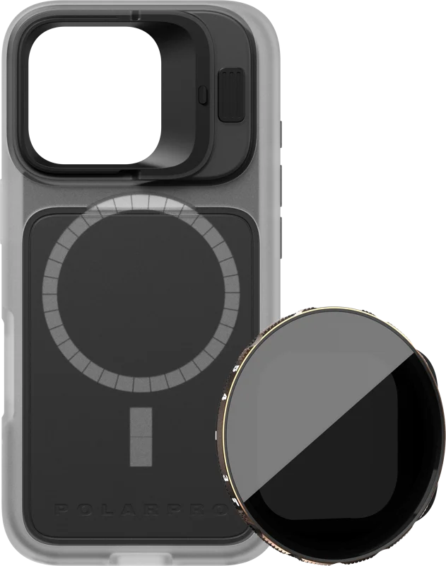 PolarPro Kit - LiteChaser iPhone 16 Pro Base Case Clear + VND 3-5 Filter