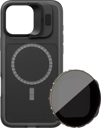 PolarPro Kit - LiteChaser iPhone 16 Pro Max Base Case Black + VND 3-5 Filter