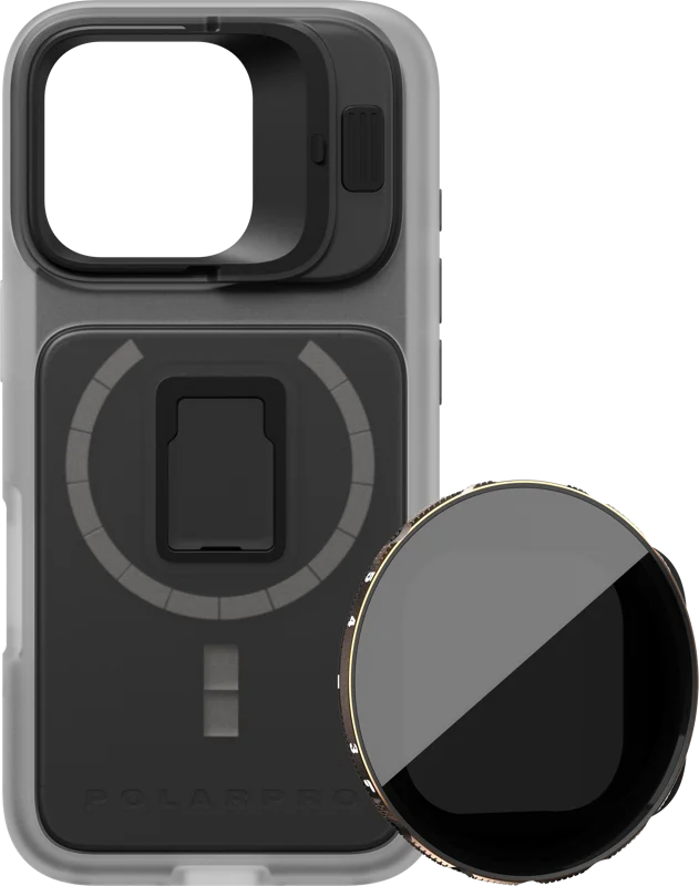 PolarPro Kit - LiteChaser iPhone 16 Pro Pro Case Clear +VND 3-5 Filter