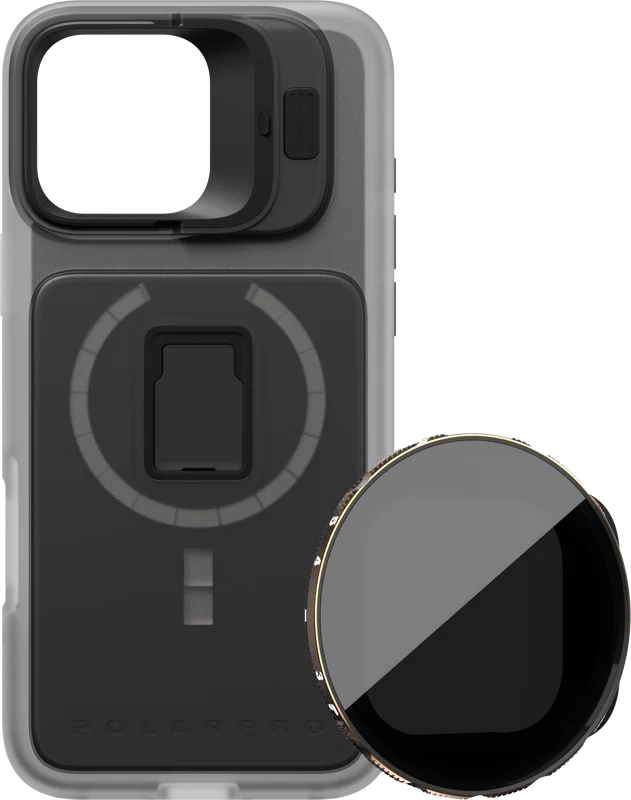 PolarPro Kit - LiteChaser iPhone 16 Pro Max Pro Case Clear +VND 3-5 Filter