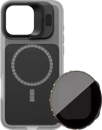 PolarPro Kit - LiteChaser iPhone 16 Pro Max Base Case Clear + VND 3-5 Filter