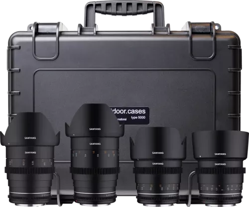 Samyang 4 KIT 24/35/50/85 VDSLR MK2 Canon EF + Hardcase