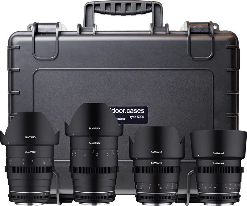 Samyang 4 KIT 24/35/50/85 VDSLR MK2 Sony FE  + Hardcase