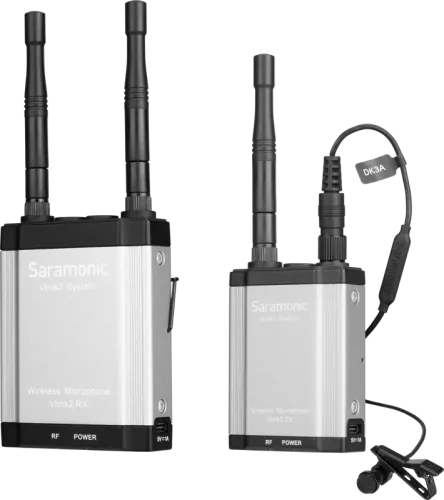 Saramonic Vlink2 Kit1, 2.4GHz Two Way-Communication Wireless Microphone System (TX+RX)