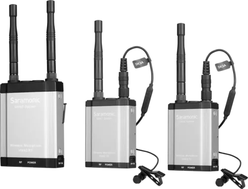 Saramonic Vlink2 Kit2, 2.4GHz Two Way-Communication Wireless Microphone System (2xTX+RX)