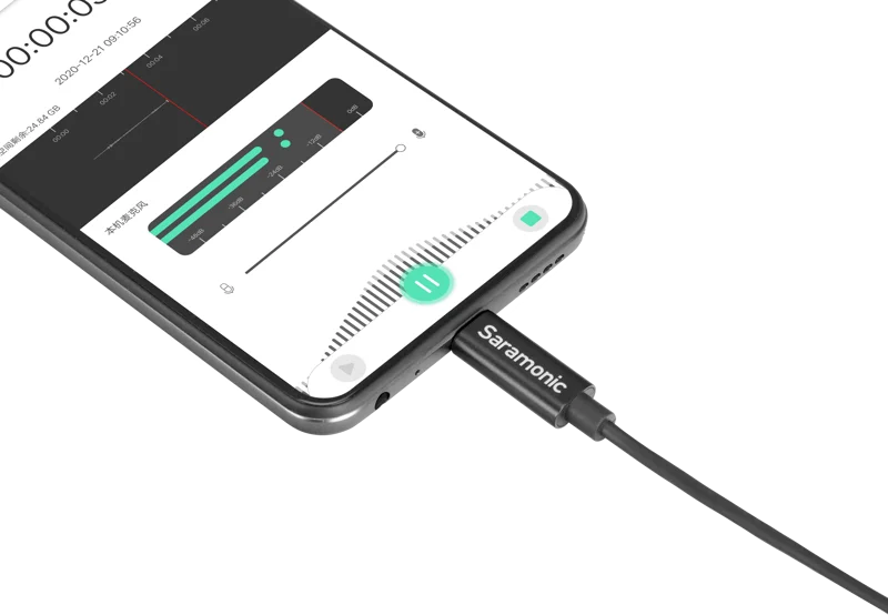 Saramonic Cable SR-C2011 male 3.5mm TRRS to male USB Type-C adapter cable