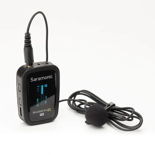 Saramonic Blink 500 ProX TX Transmitter  Including furry windscreen, SR-M1 Lavalier Microphone