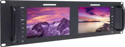 SEETEC monitor D71 （Dual 7"""" 3RU） 2*7 inch