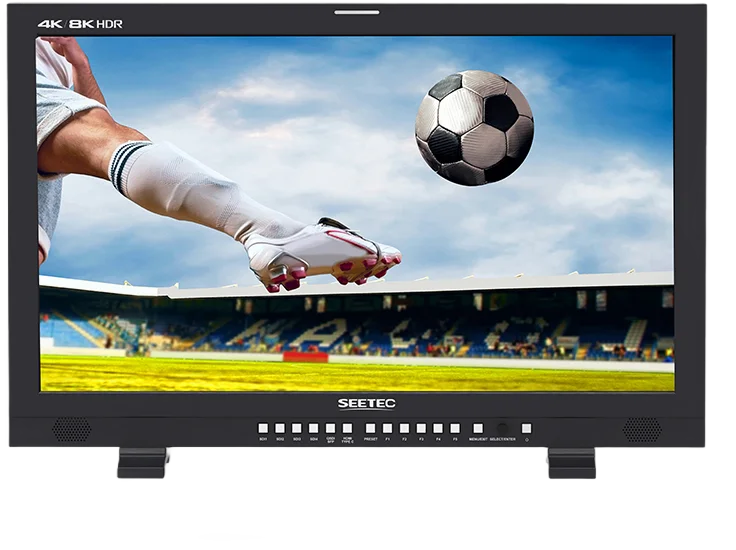 SEETEC monitor 12G270F 27 inch 4K 8K Broadcast Production HDR 4x 12G SDI In Out 2x HDMI 3840x2160