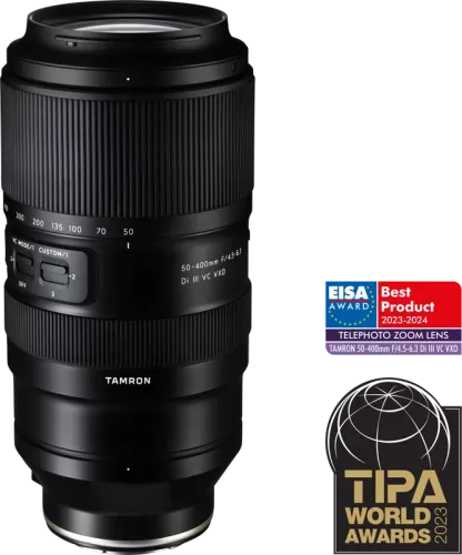 Tamron 50-400 mm F/4.5-6.3 Di III VC VXD Sony E (Full Frame & APS-C)