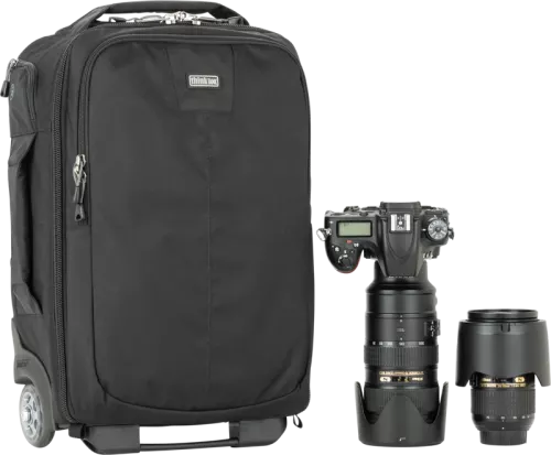 Think Tank Essentials Convertible Rolling Backpack, Black
