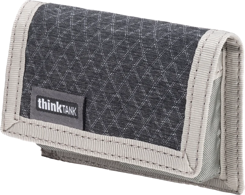 Think Tank Battery Holder 2 (Wallet 2 standard DSLR or Mirrorless Batteries) Grey