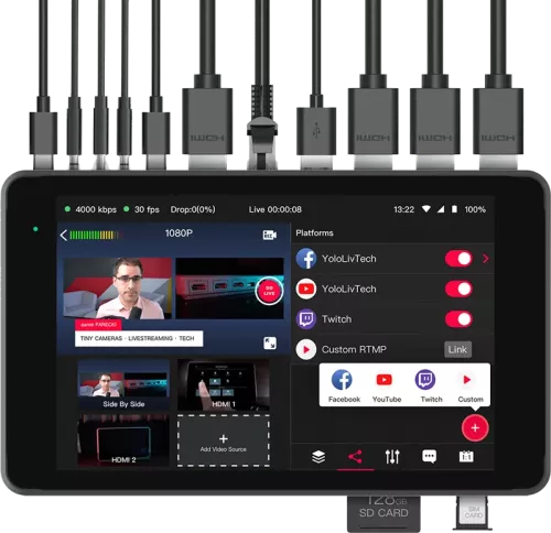 YoloLiv YoloBox Pro Portable Multicam Live Streaming Studio