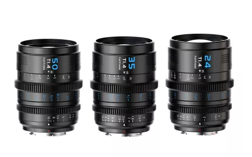 Vision Prime 1 Series T1.4 Full Frame Cine Lens Kit with 24mm/35mm/50mm (E mount, Black Color, including Z/RF/L Interchangable Mount)