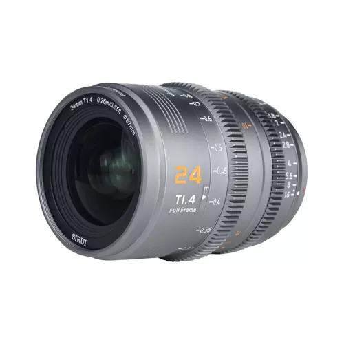 SIRUI Vision Prime 1 Series 24mm T1.4 Full Frame Cine Lens (E mount, Metal Grey Color, including Z/RF/L Interchangable Mount)